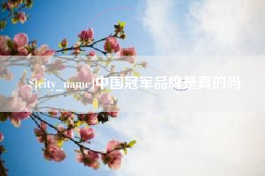 齐齐哈尔中国冠军品牌是真的吗