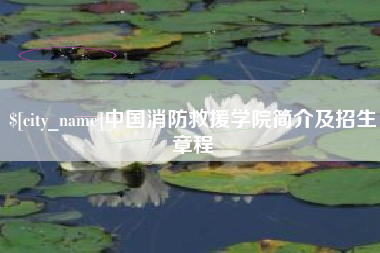 齐齐哈尔中国消防救援学院简介及招生章程