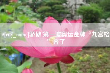 齐齐哈尔骄傲!第一波奥运金牌“九宫格”齐了