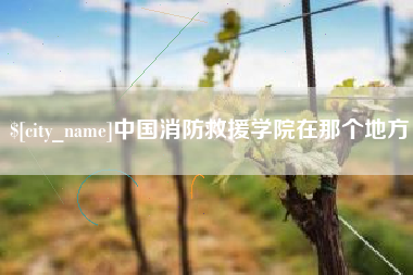 齐齐哈尔中国消防救援学院在那个地方