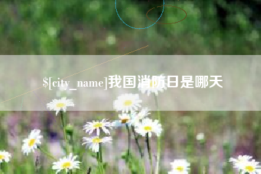 齐齐哈尔我国消防日是哪天