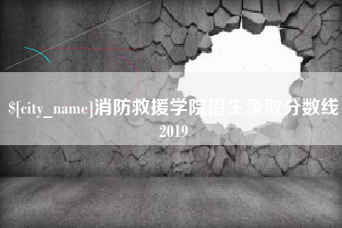 齐齐哈尔消防救援学院招生录取分数线2019