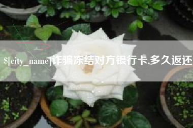 齐齐哈尔诈骗冻结对方银行卡,多久返还