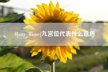 齐齐哈尔九宫位代表什么意思
