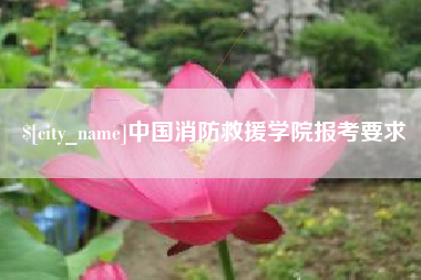 齐齐哈尔中国消防救援学院报考要求