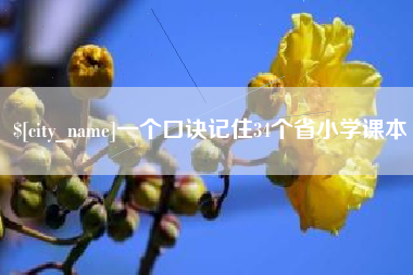 齐齐哈尔一个口诀记住34个省小学课本