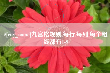 齐齐哈尔九宫格规则,每行,每列,每个粗线都有1-9