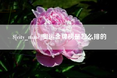 齐齐哈尔奥运金牌榜是怎么排的