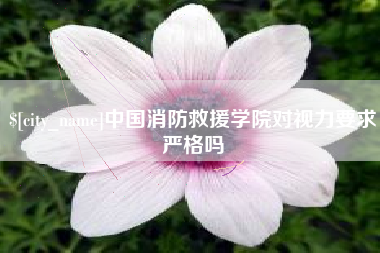 齐齐哈尔中国消防救援学院对视力要求严格吗