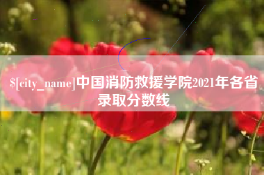 齐齐哈尔中国消防救援学院2021年各省录取分数线