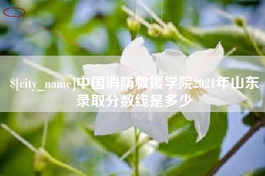 齐齐哈尔中国消防救援学院2021年山东录取分数线是多少