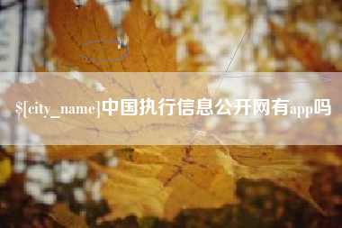 齐齐哈尔中国执行信息公开网有app吗