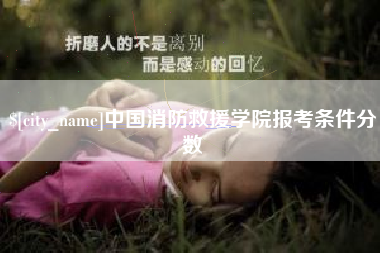 齐齐哈尔中国消防救援学院报考条件分数
