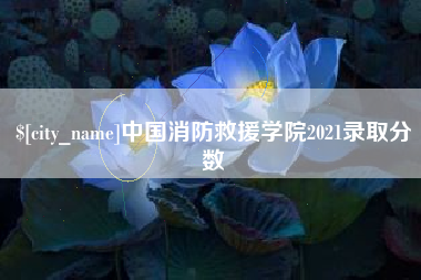 齐齐哈尔中国消防救援学院2021录取分数