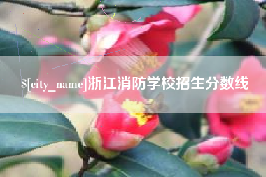 齐齐哈尔浙江消防学校招生分数线
