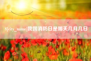 齐齐哈尔我国消防日是哪天几月几日