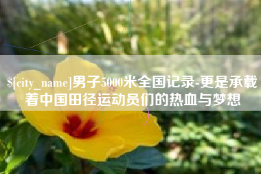齐齐哈尔男子5000米全国记录-更是承载着中国田径运动员们的热血与梦想