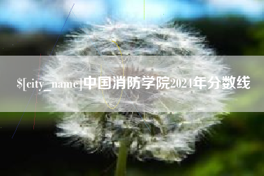 齐齐哈尔中国消防学院2024年分数线