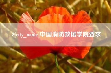 齐齐哈尔中国消防救援学院要求
