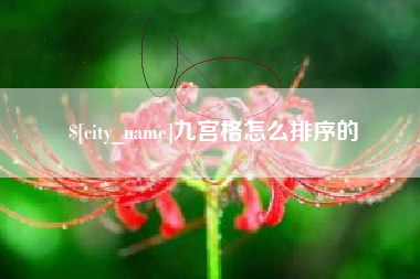 齐齐哈尔九宫格怎么排序的