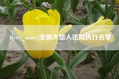 齐齐哈尔全国失信人法院执行名单