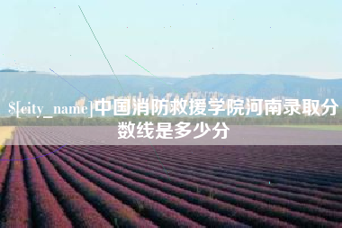齐齐哈尔中国消防救援学院河南录取分数线是多少分