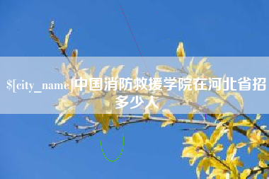 齐齐哈尔中国消防救援学院在河北省招多少人