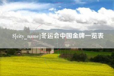 齐齐哈尔冬运会中国金牌一览表