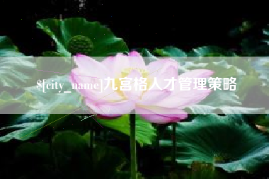 齐齐哈尔九宫格人才管理策略
