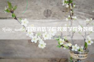 齐齐哈尔中国消防学院救援学院分数线